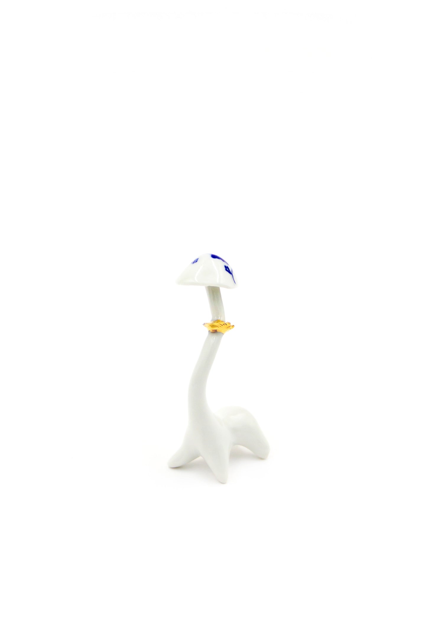 Grzybki porcelanowy ze złoceniem