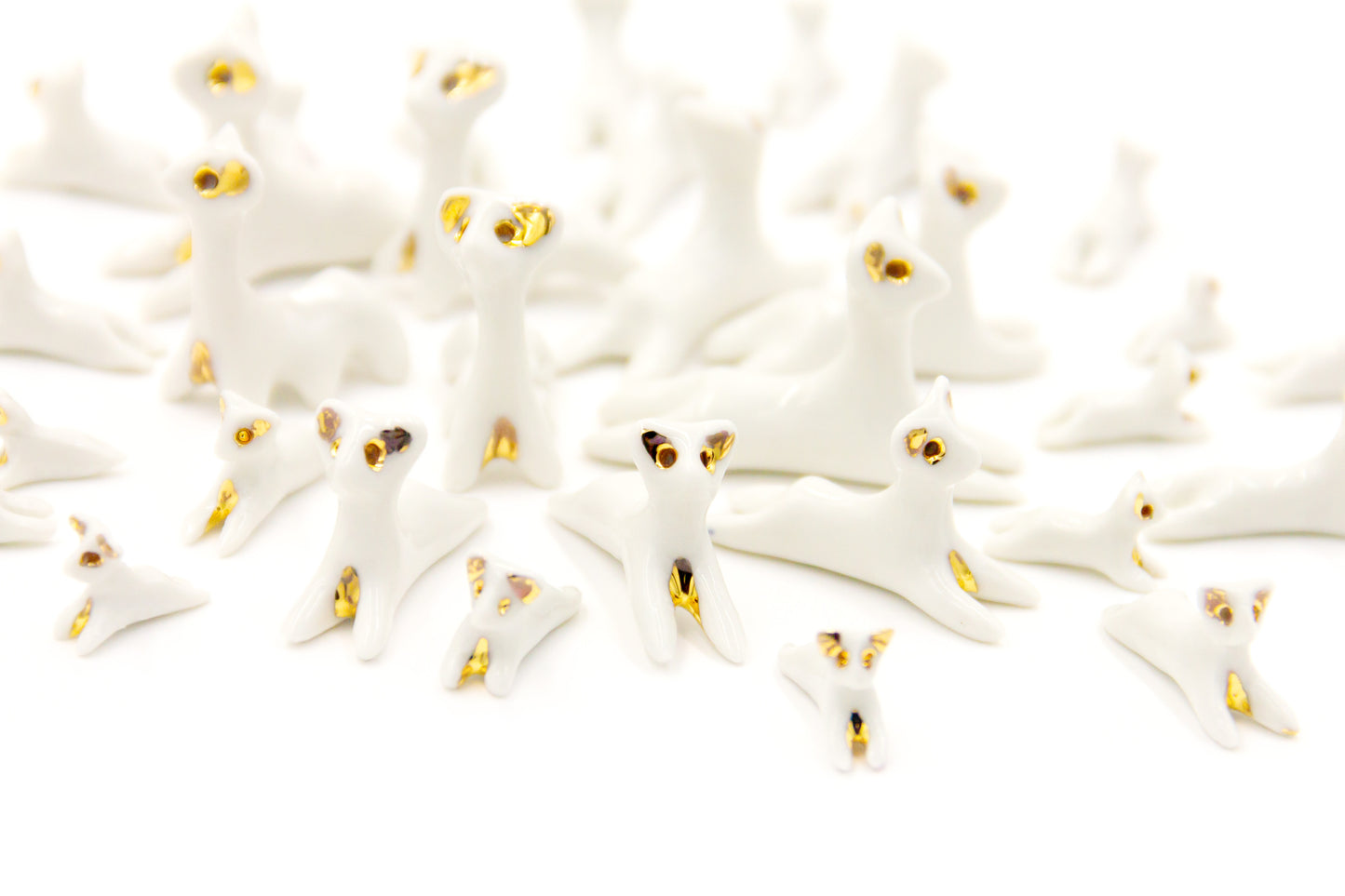 Werlingtin chillujący porcelanowy ze złoceniem