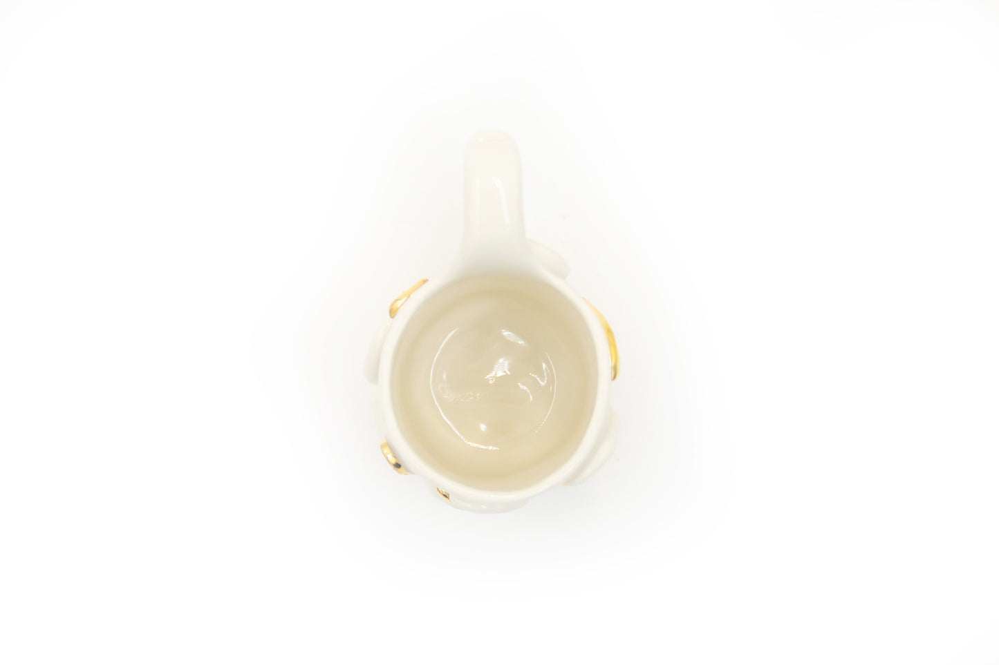 Kubek porcelanowy ze złoceniem