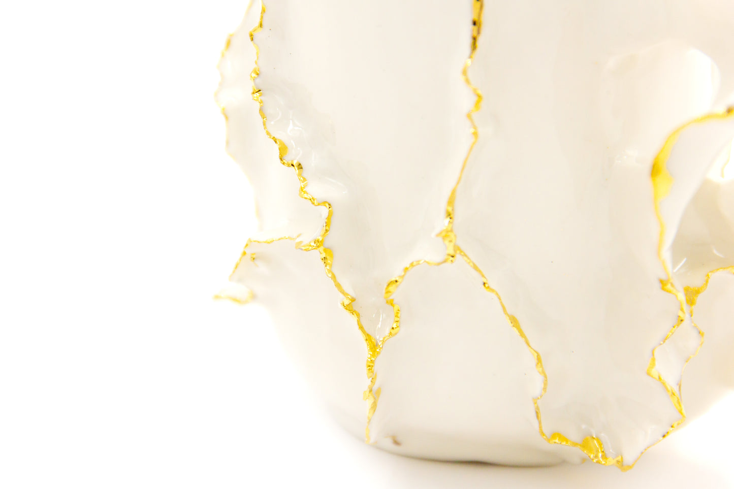 Mug en porcelaine plaqué or