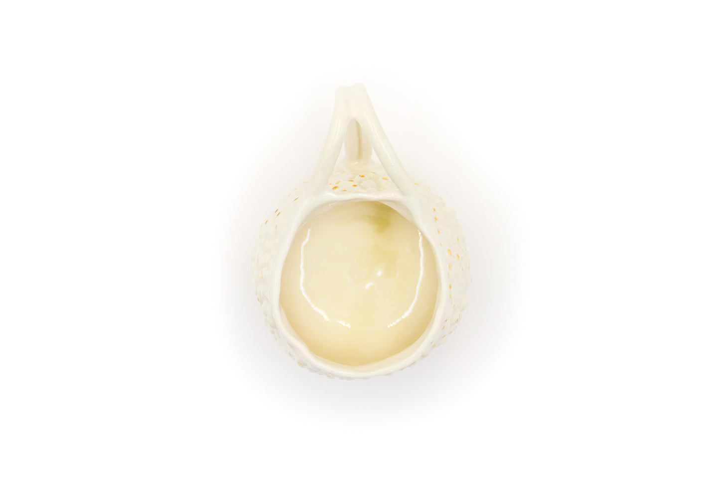 Kubek porcelanowy „Rafflesio” biały ze złoceniem