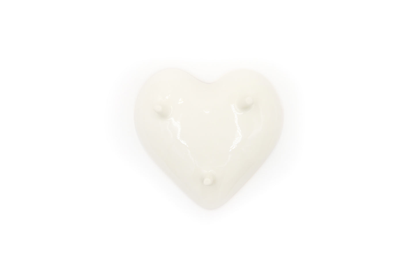 Miseczka porcelanowa w kształcie serca ze złoceniem