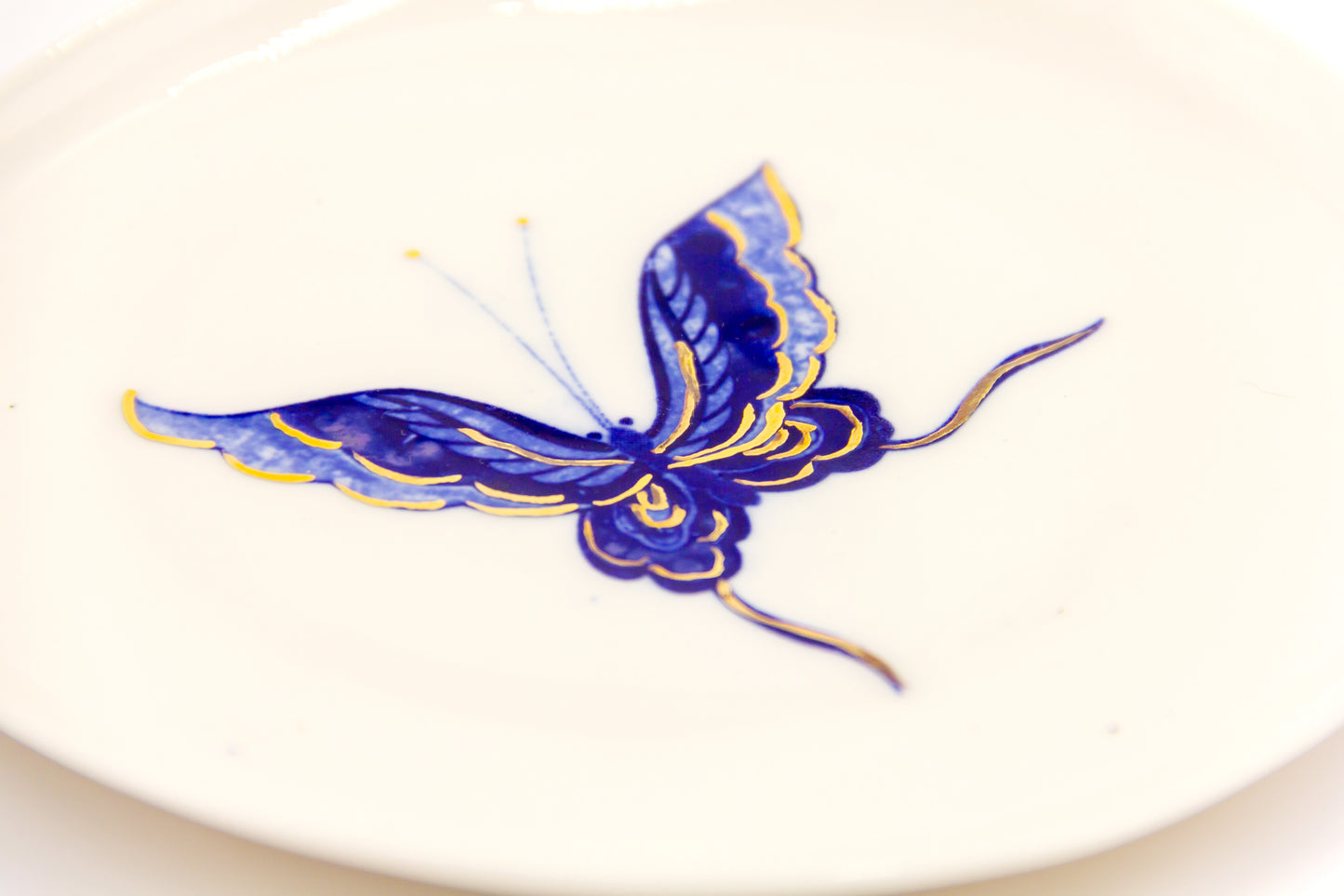 Talerz porcelanowy średni z rysunkiem