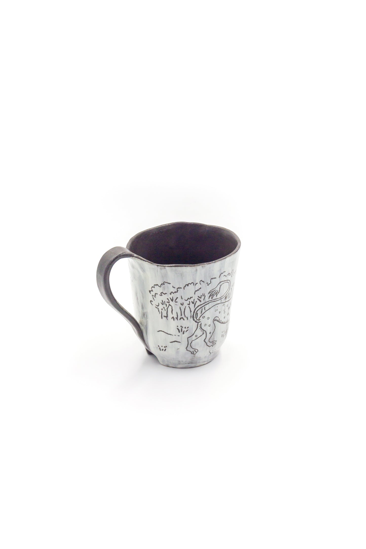 Mug en céramique en noir et blanc
