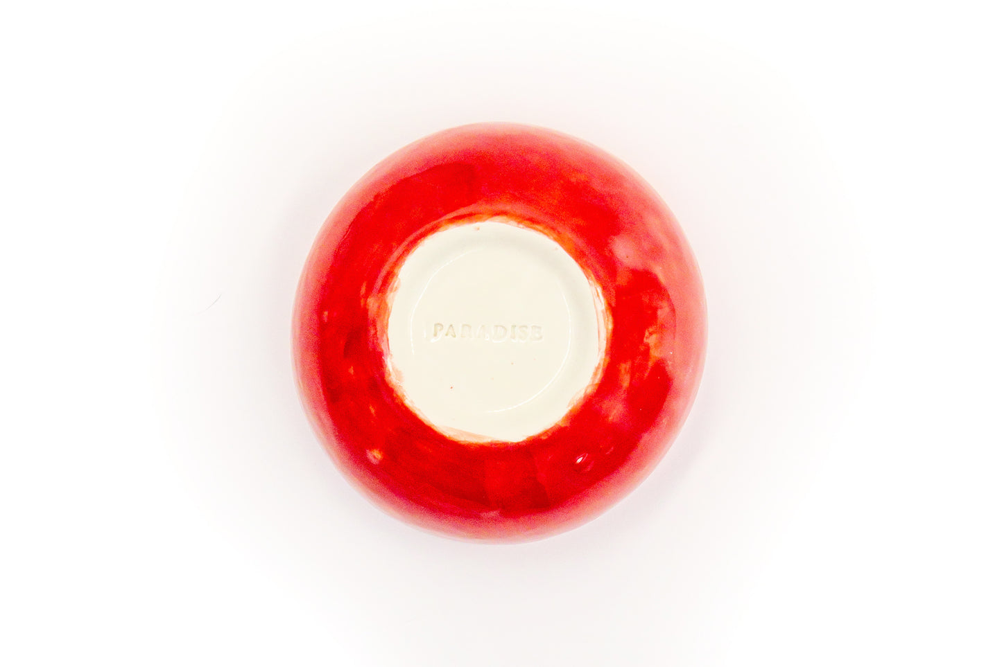 Miska porcelanowa czerwona