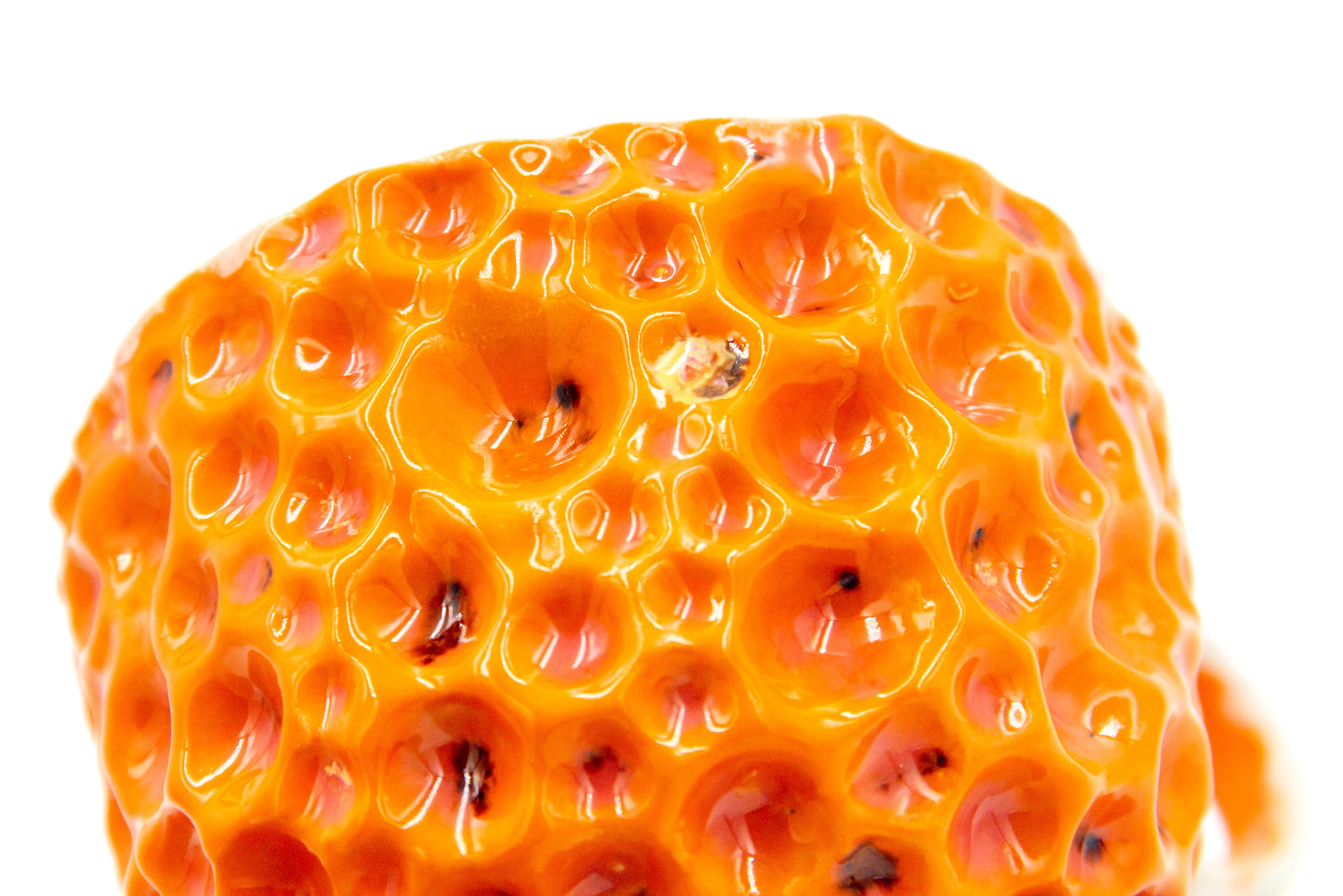 Tasse en céramique beige et orange