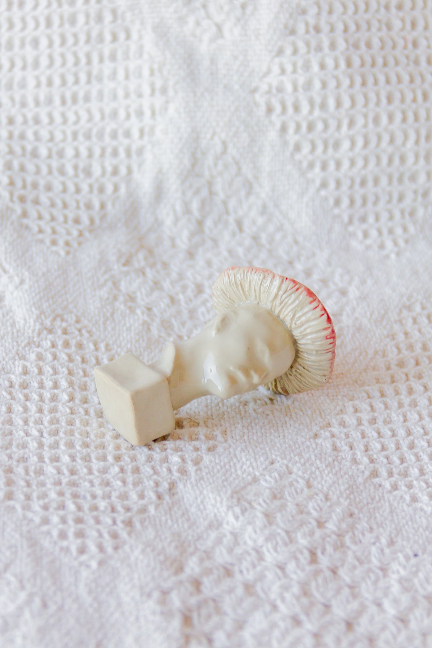 Lenin grzyb muchomor, rzeźba ceramiczna mini