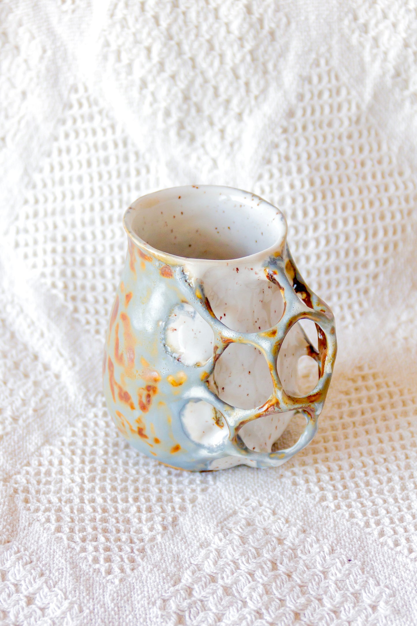 Kubek ceramiczny “Tripto” brązowo-szary