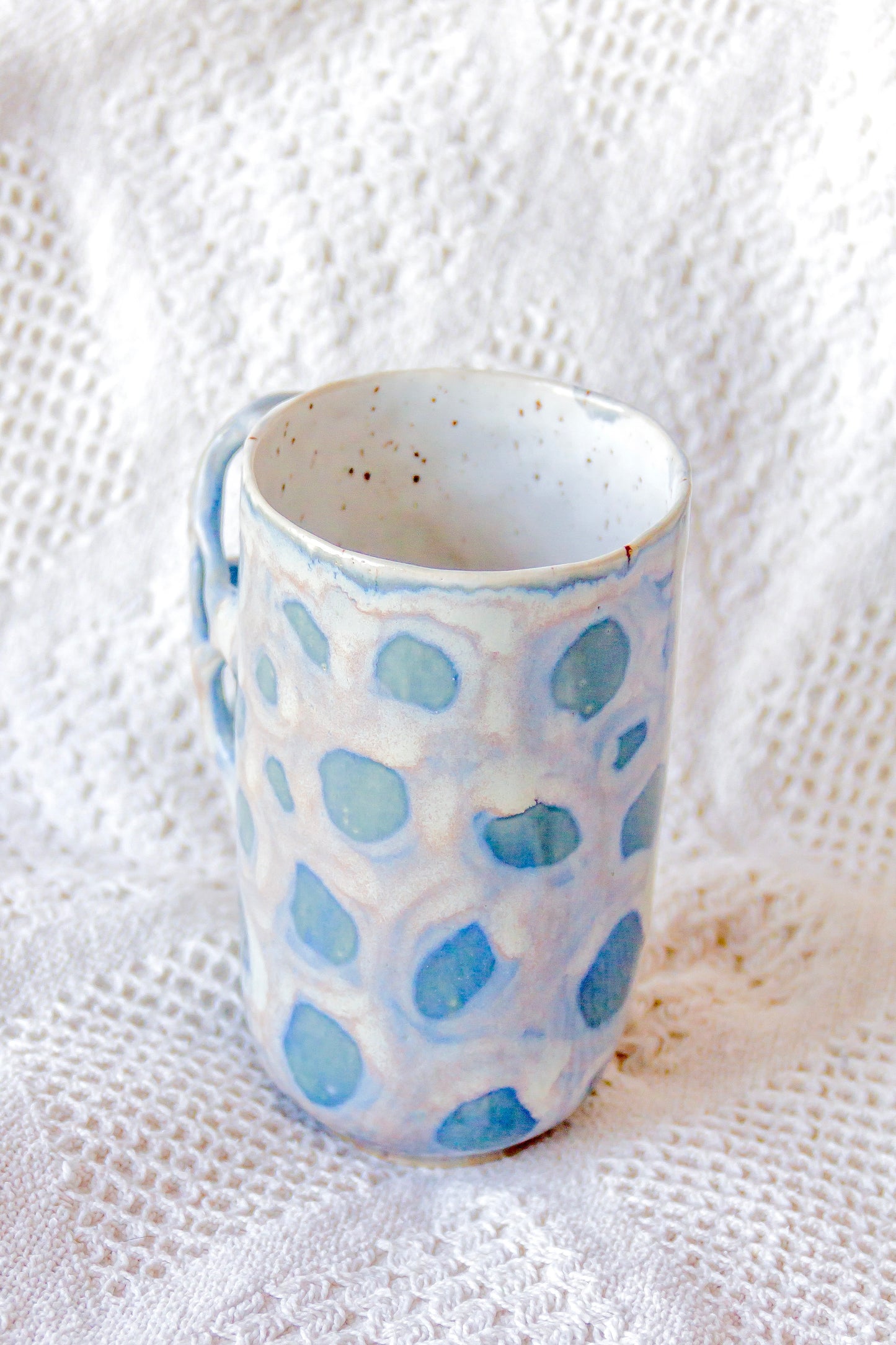 Kubek ceramiczny “Tripto” szaro-niebieski