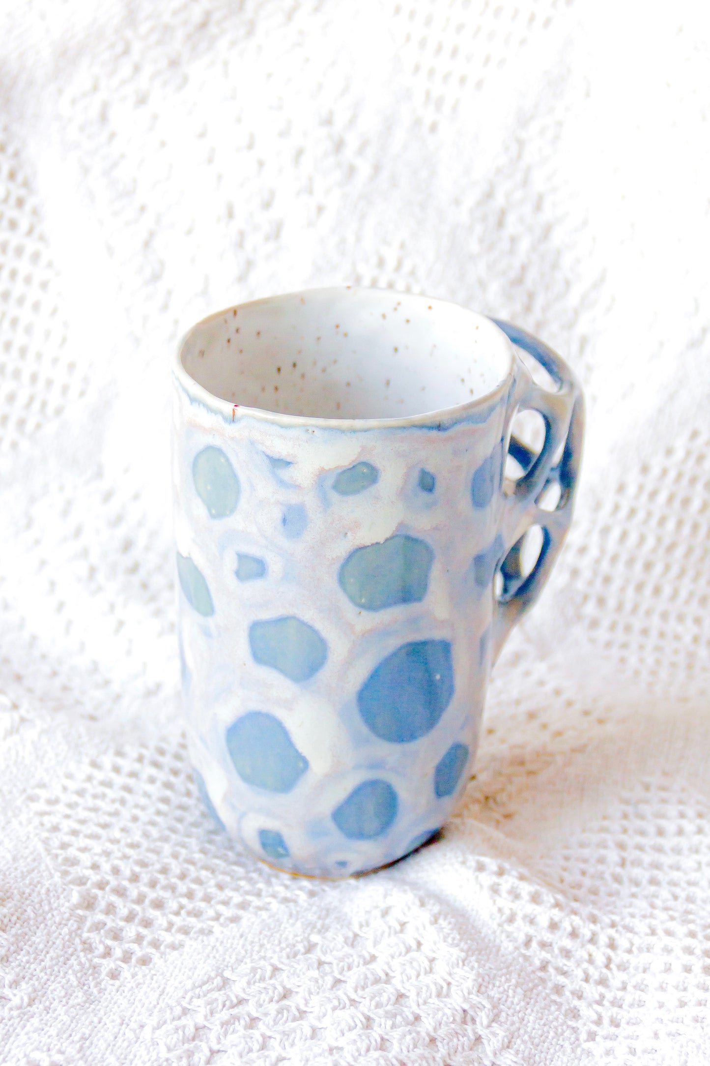 Kubek ceramiczny “Tripto” szaro-niebieski
