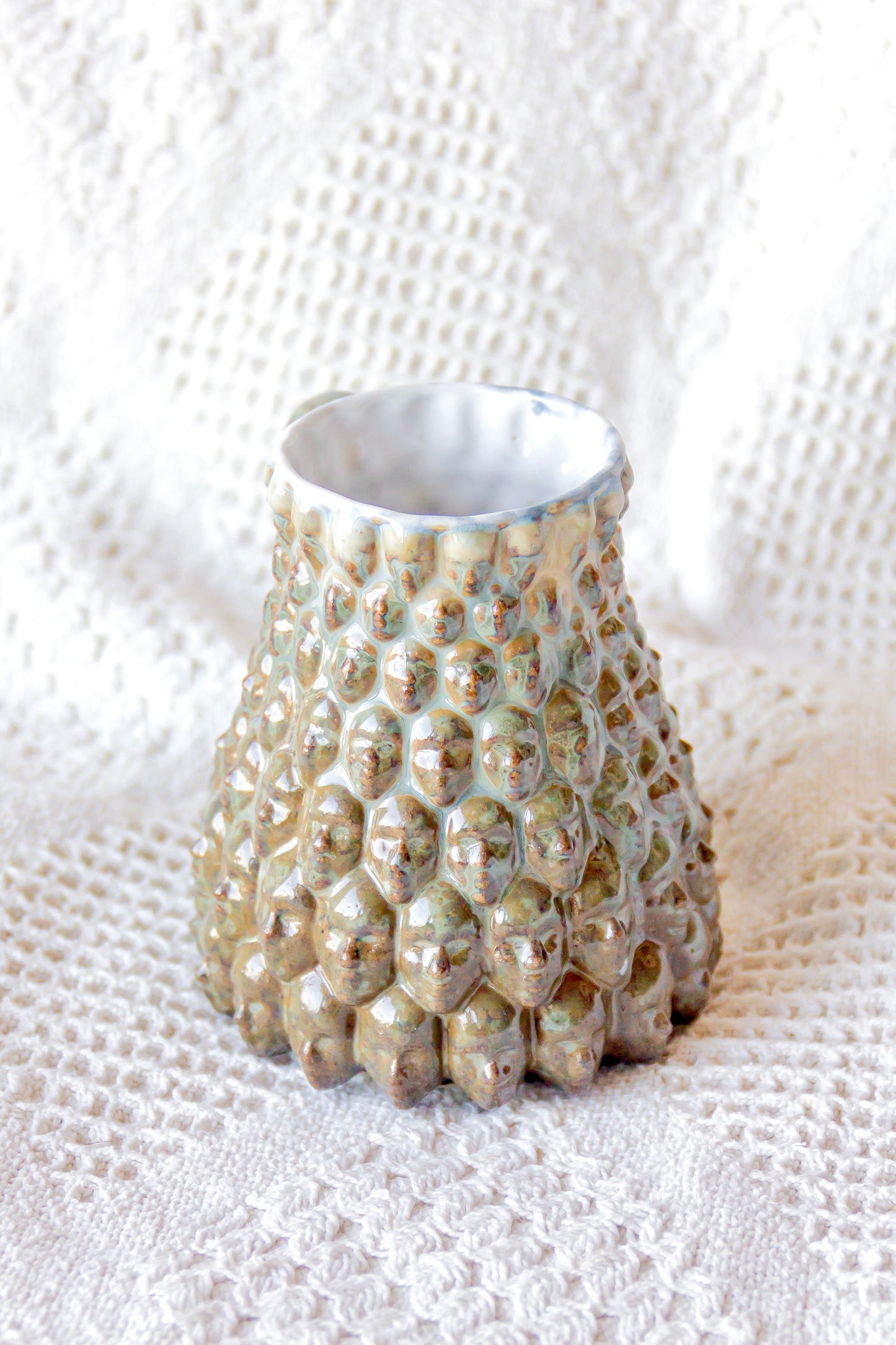 Kubek ceramiczny „Charlotte” brązowo-zielony