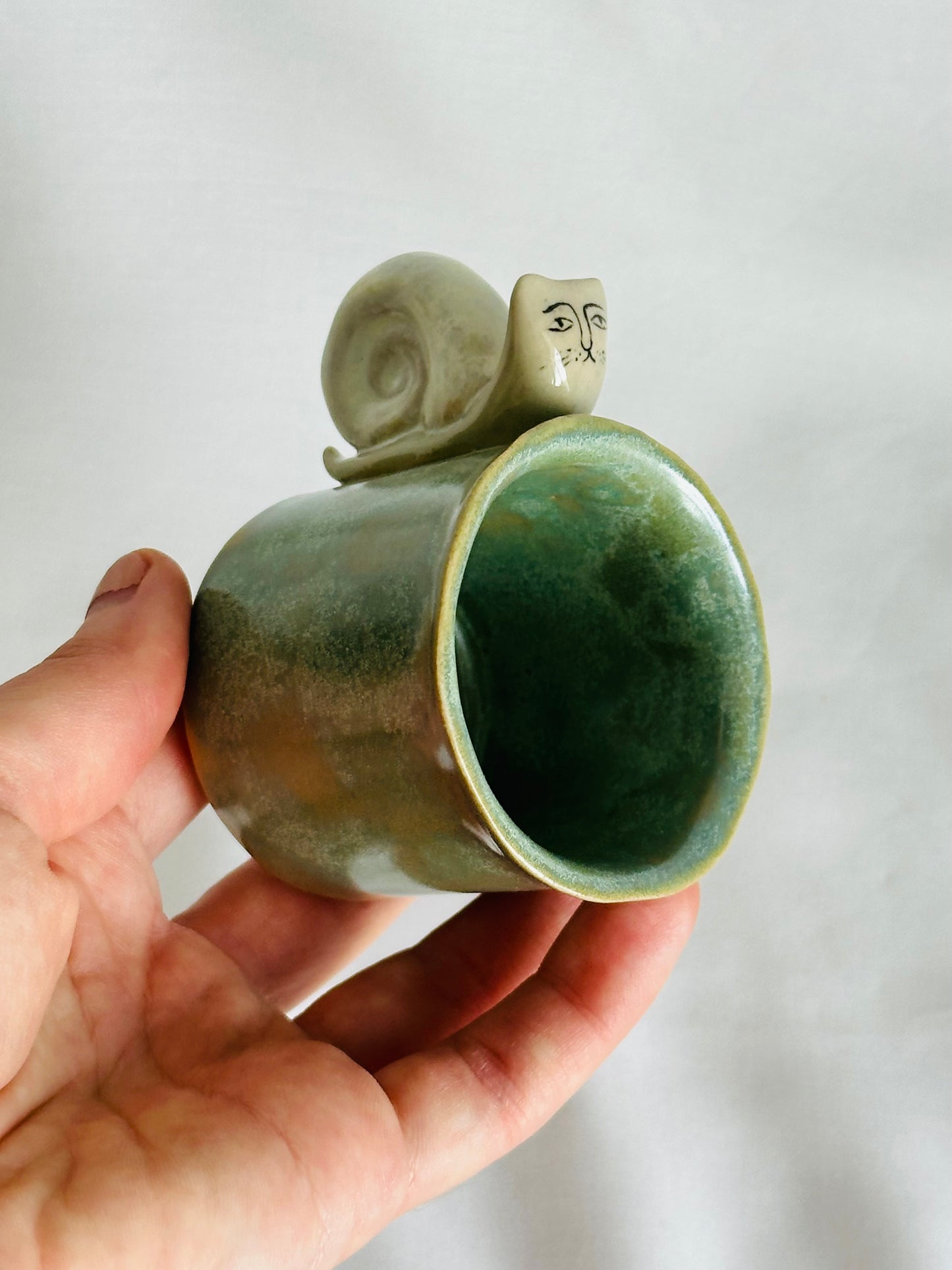 Filiżanka do espresso ze ślimakotem