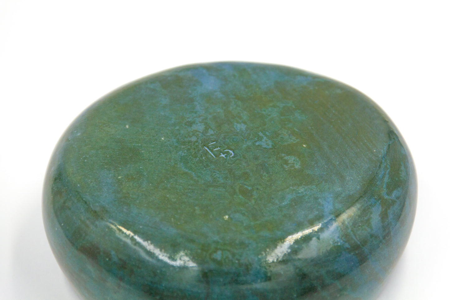 Miska ceramiczna w zielono-niebieskim kolorze