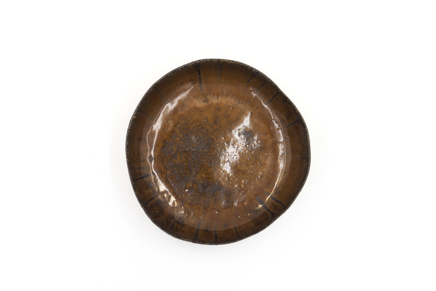 Miska ceramiczna w brązowym kolorze