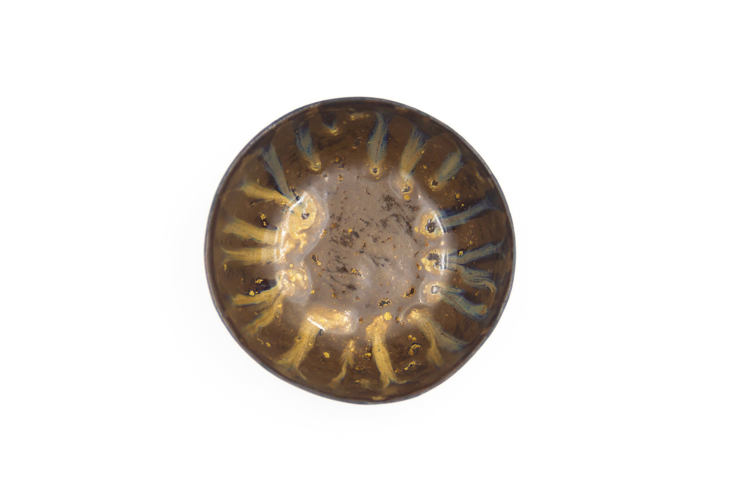 Miska ceramiczna w kolorze brązowo-czarnym