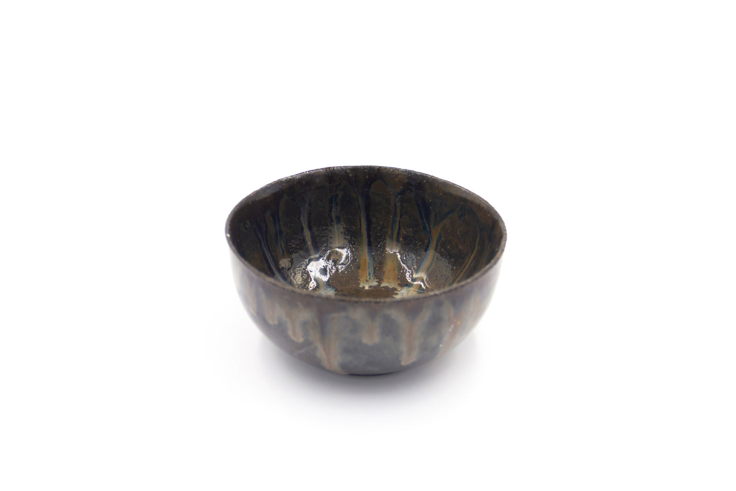 Miska ceramiczna w kolorze brązowo-czarnym