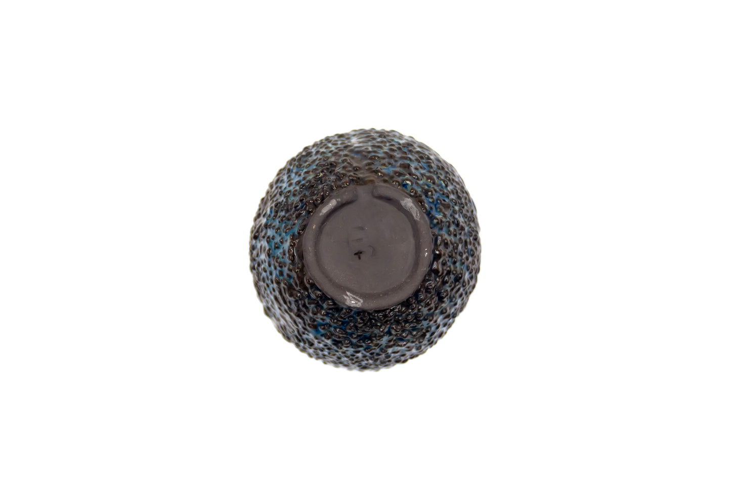 Miseczka ceramiczna w kolorze czarno-granatowym ze spodkiem