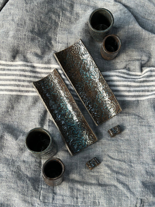 Service à sushi en céramique