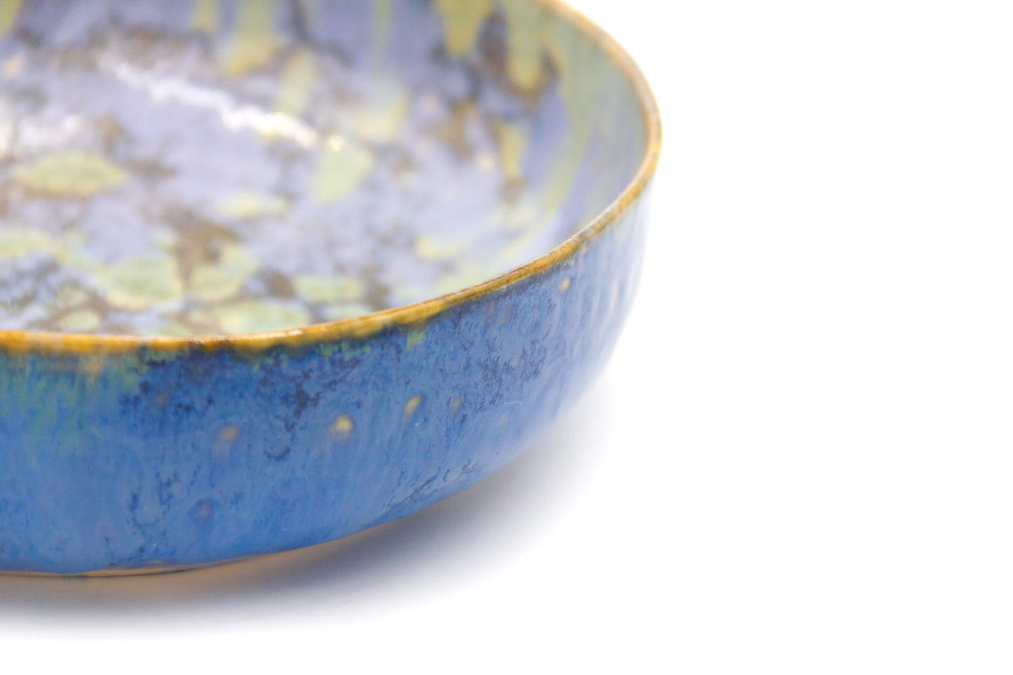 Miska ceramiczna duża w kolorze niebiesko-zielonym