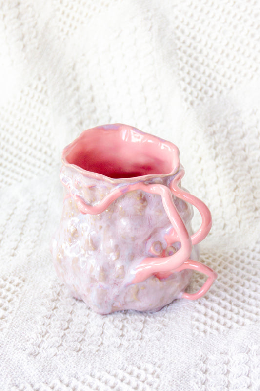 Kubek ceramiczny “Couroupita” fioletowo-różowy