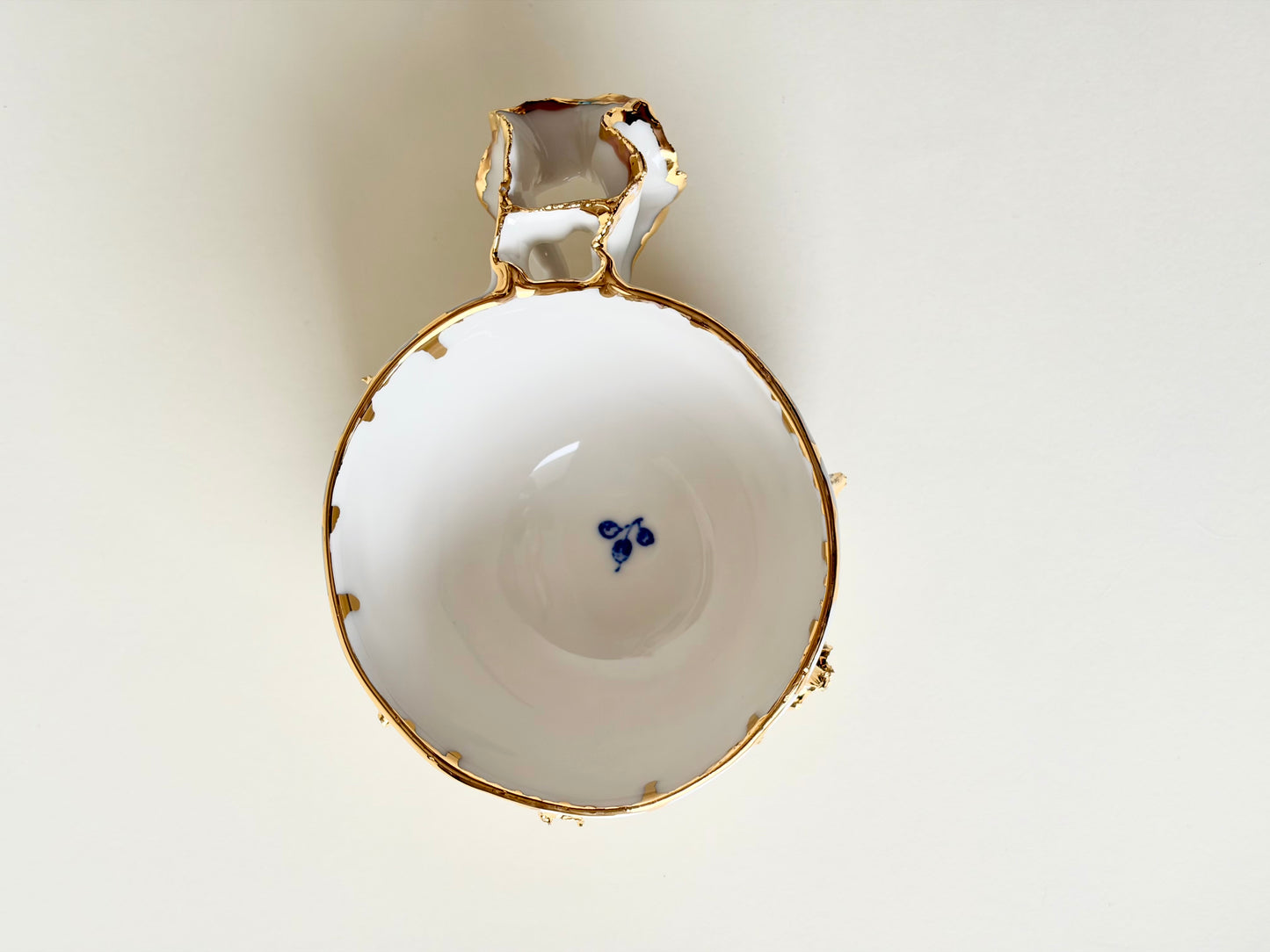 Filiżanka „Laminari” porcelanowa ze złoceniem