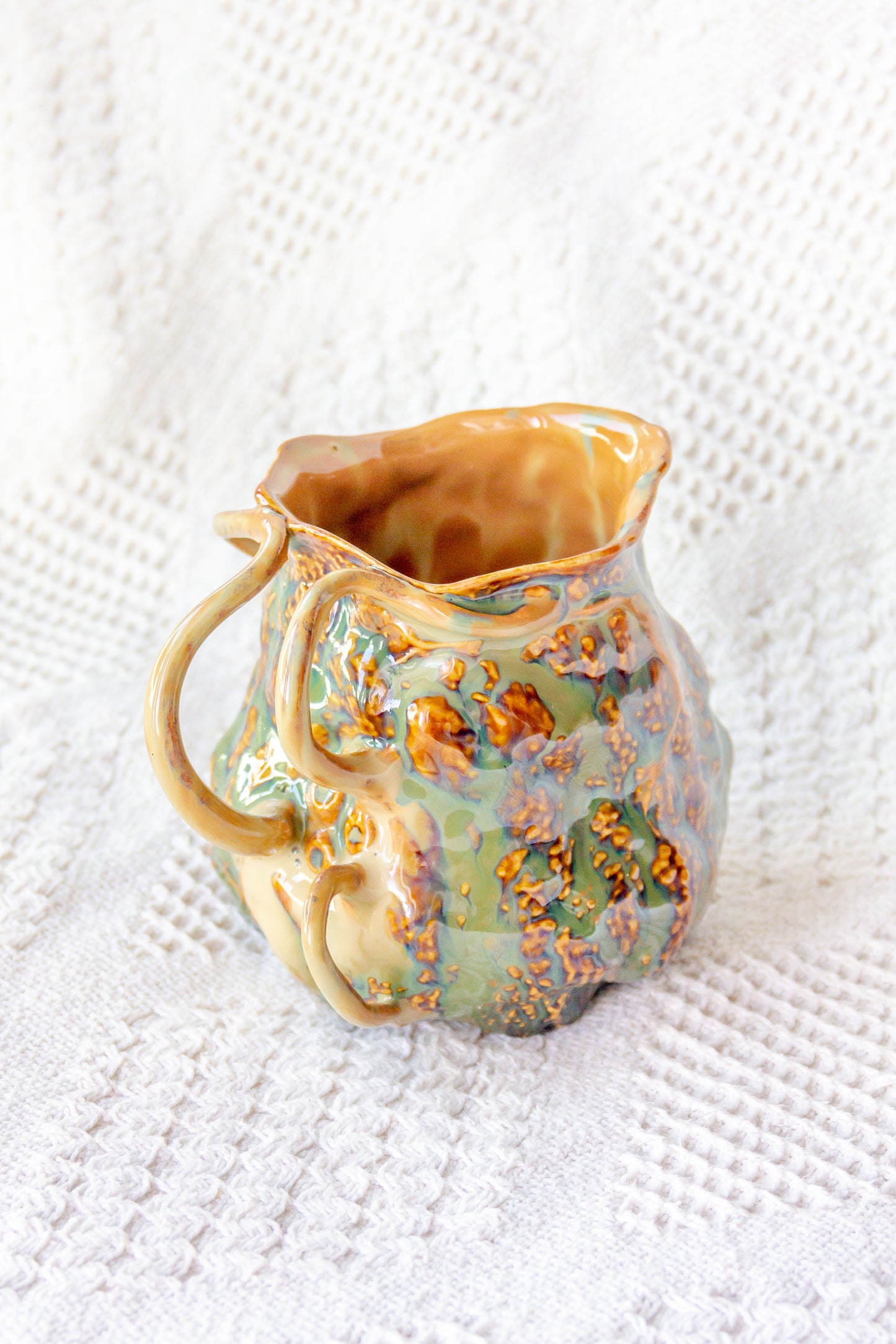 Kubek ceramiczny “Couroupita” brązowo-zielony