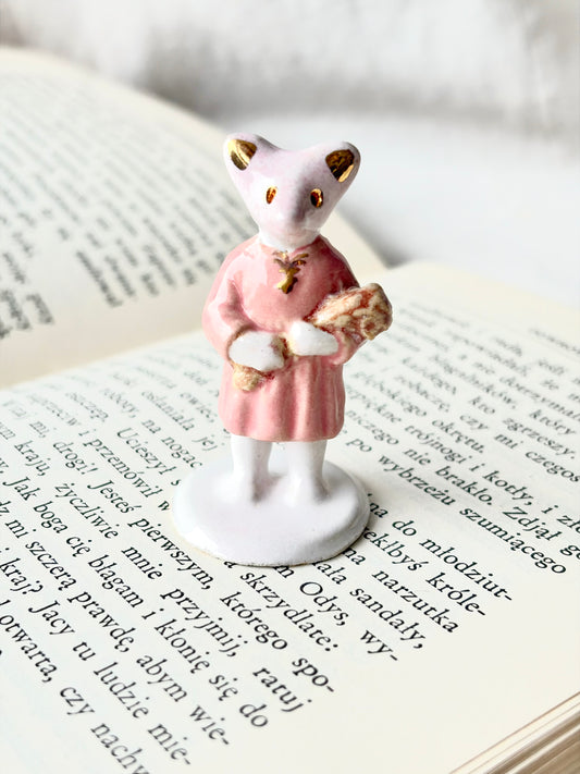 Grande Famille Werling, sculpture en porcelaine avec dorure