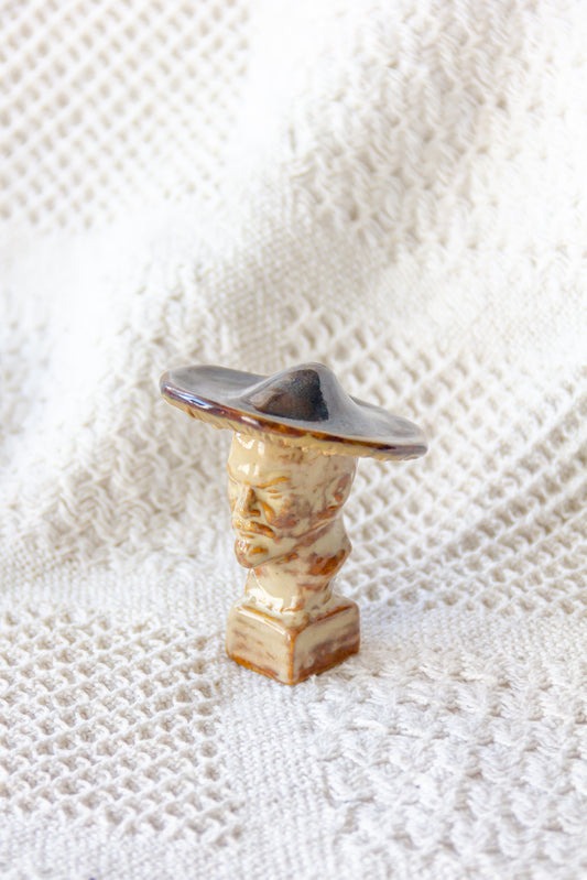 Lenin grzyb, rzeźba ceramiczna mini