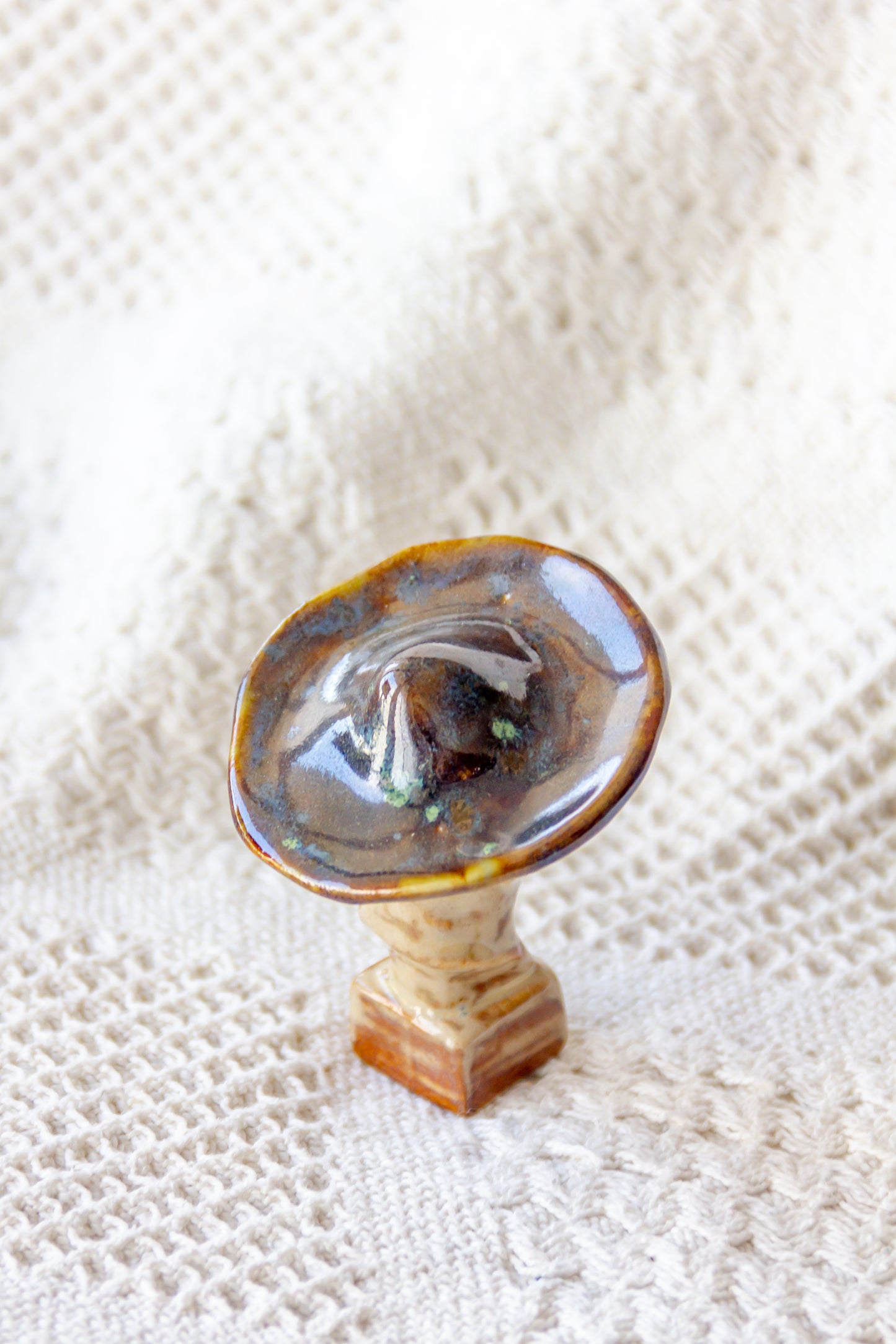 Lenin grzyb, rzeźba ceramiczna mini