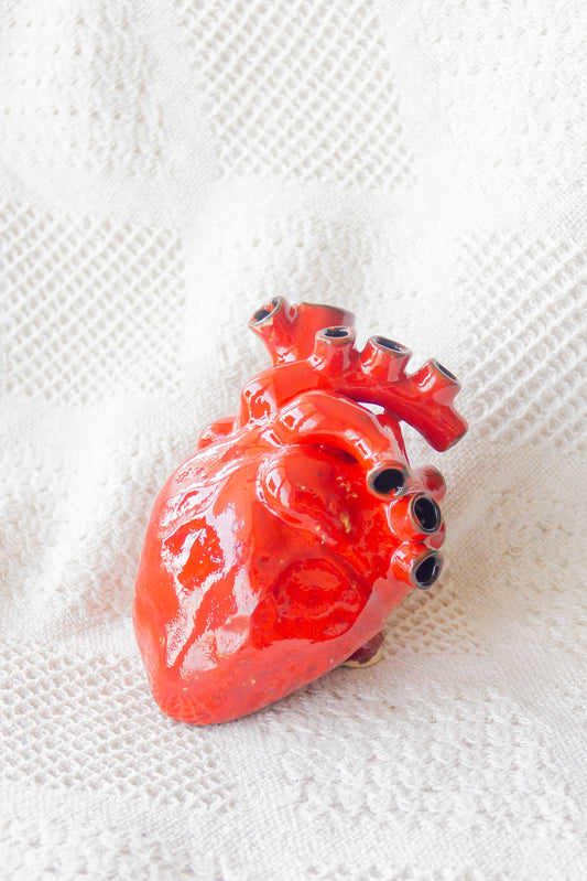Serce ceramiczne czerwone
