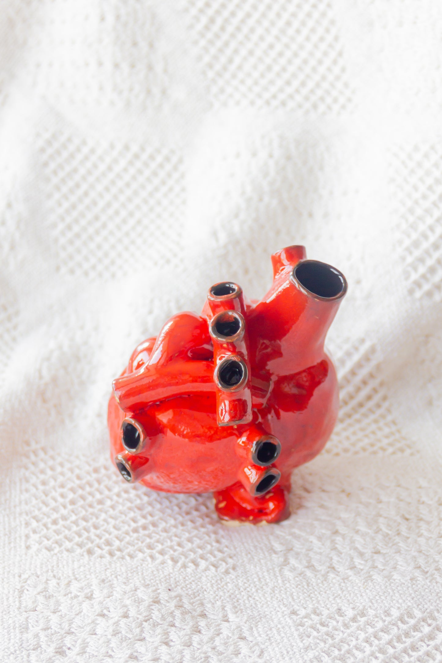 Serce ceramiczne czerwone