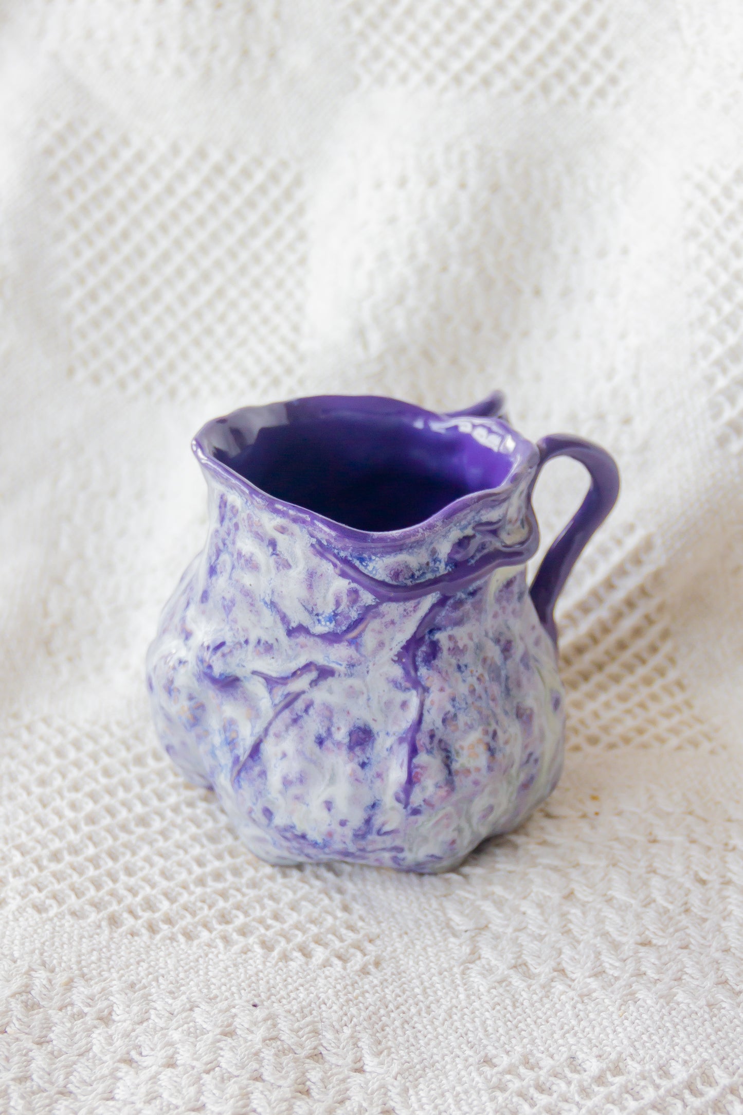 Kubek ceramiczny “Couroupita” szaro-fioletowy