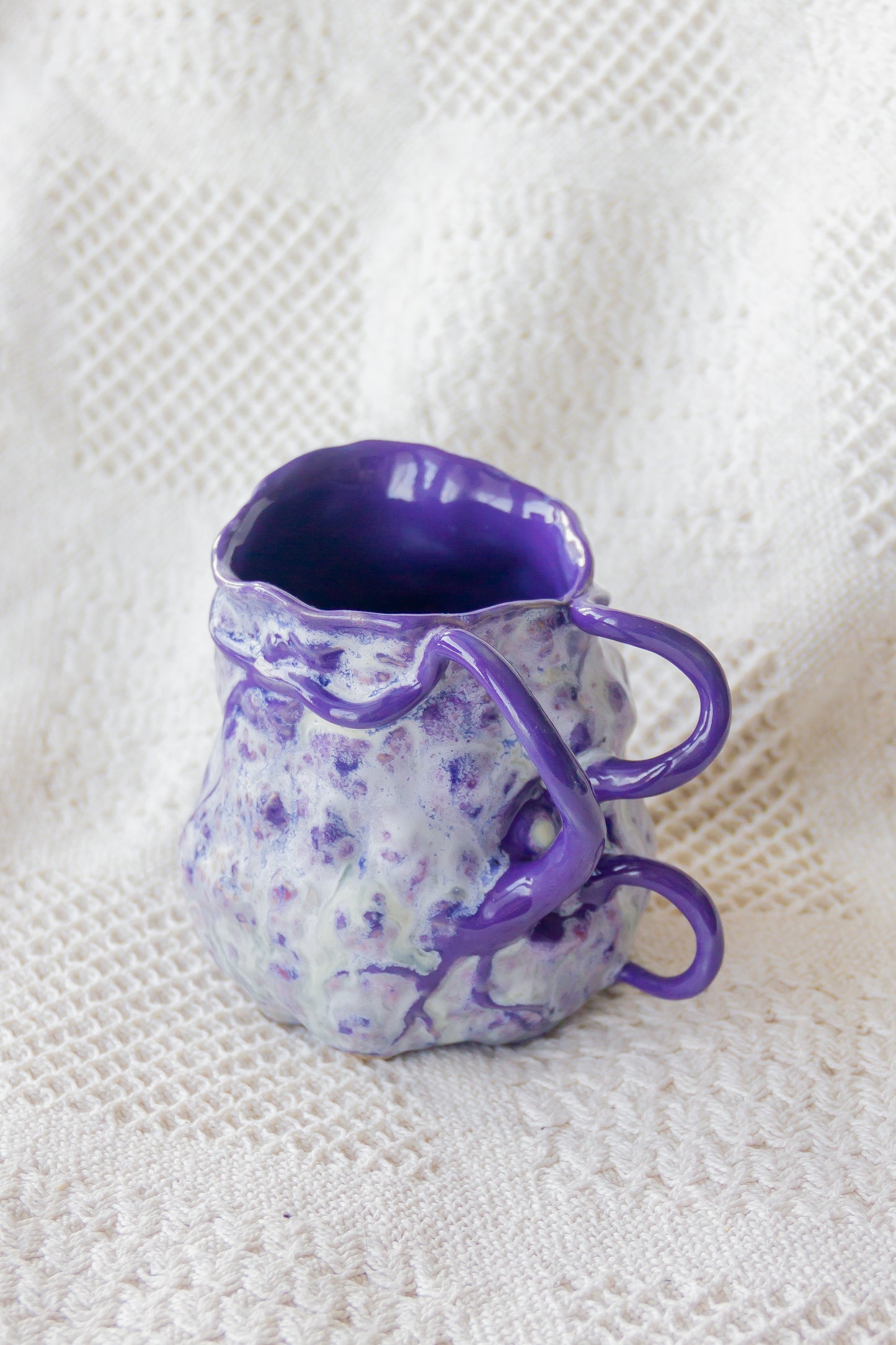 Kubek ceramiczny “Couroupita” szaro-fioletowy