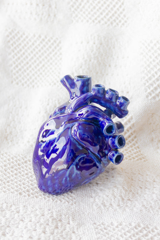 Serce ceramiczne granatowe