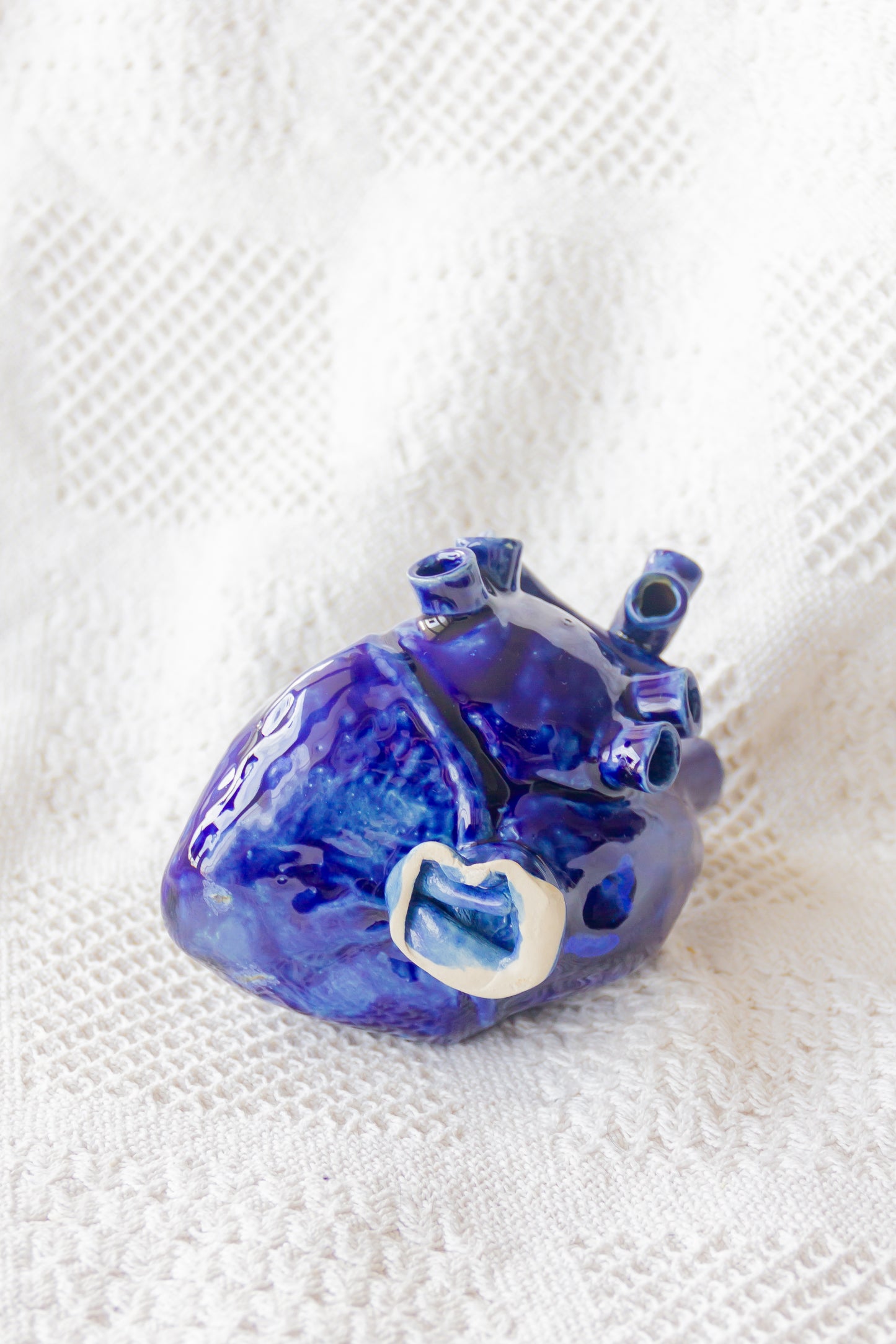 Serce ceramiczne granatowe