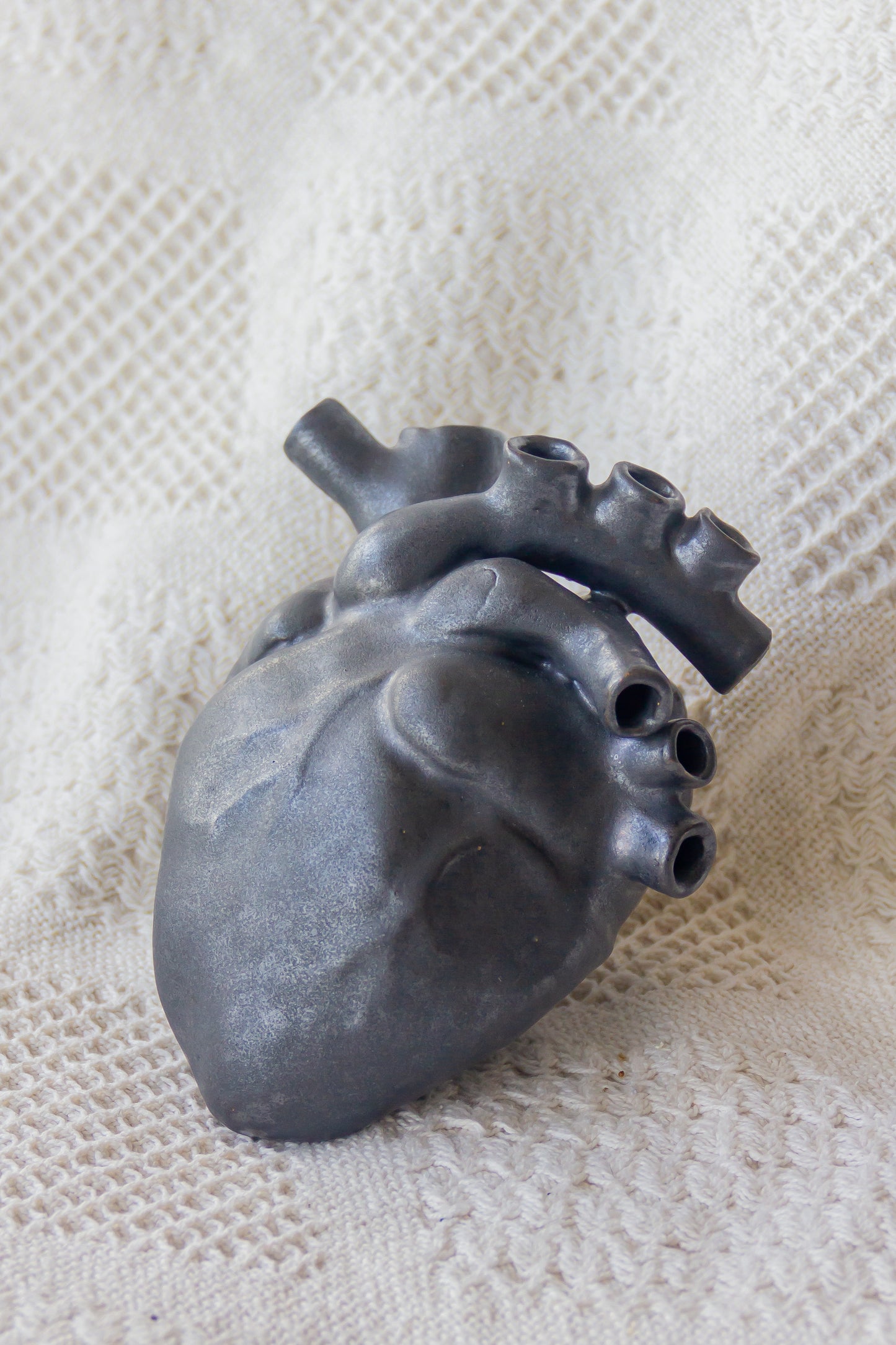 Serce ceramiczne czarne matowe