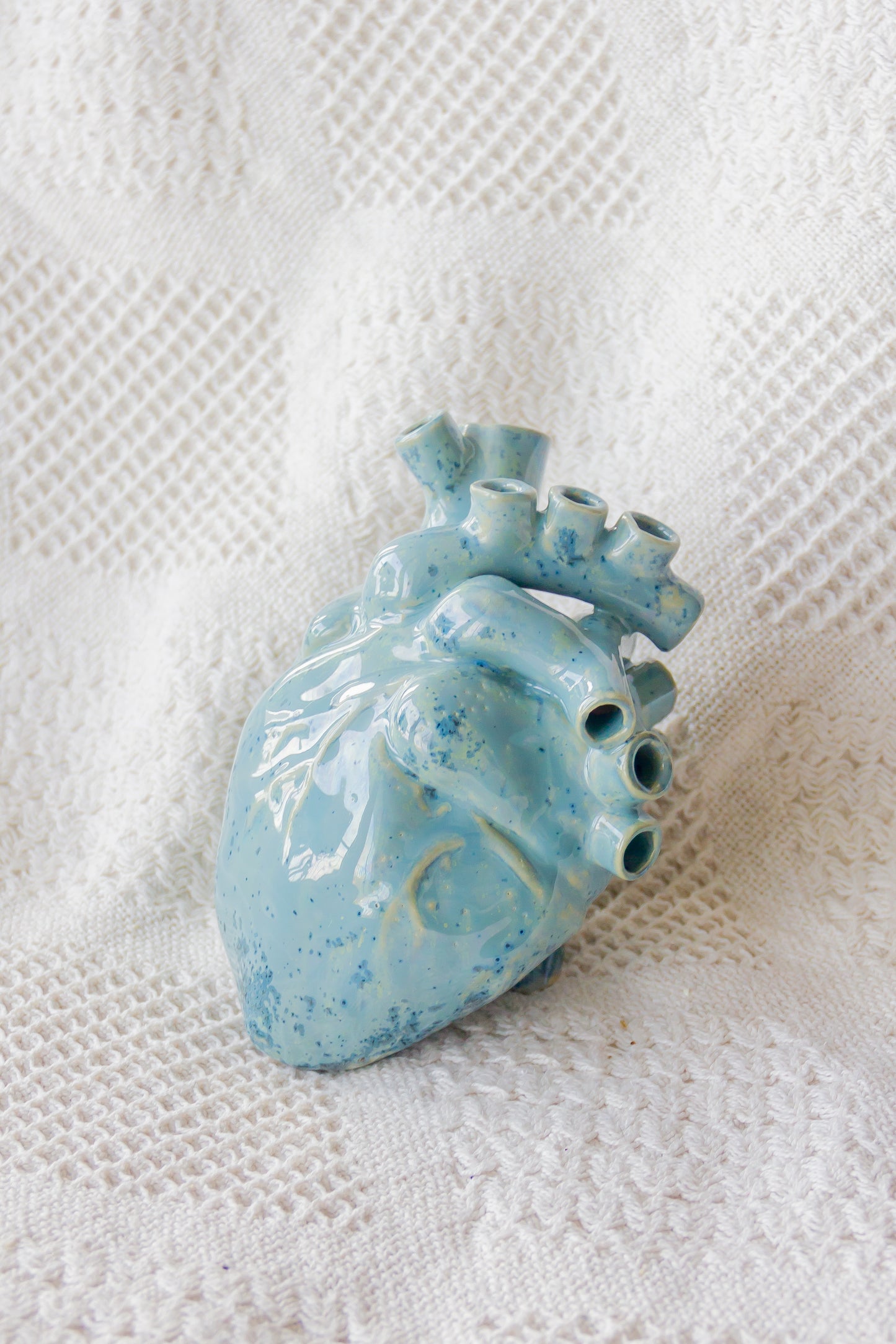 Serce ceramiczne niebieskie