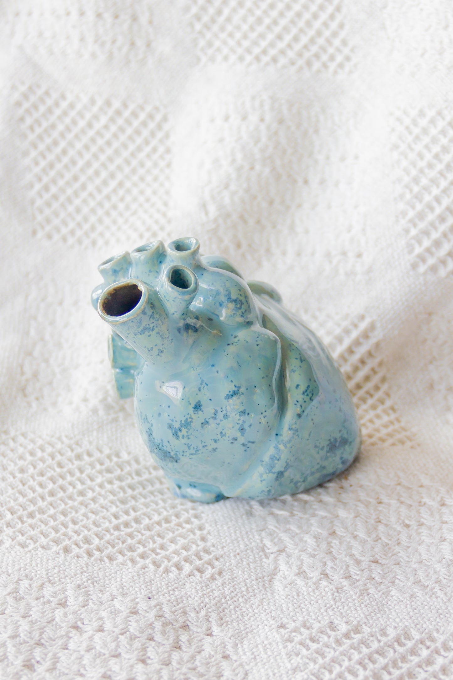 Serce ceramiczne niebieskie