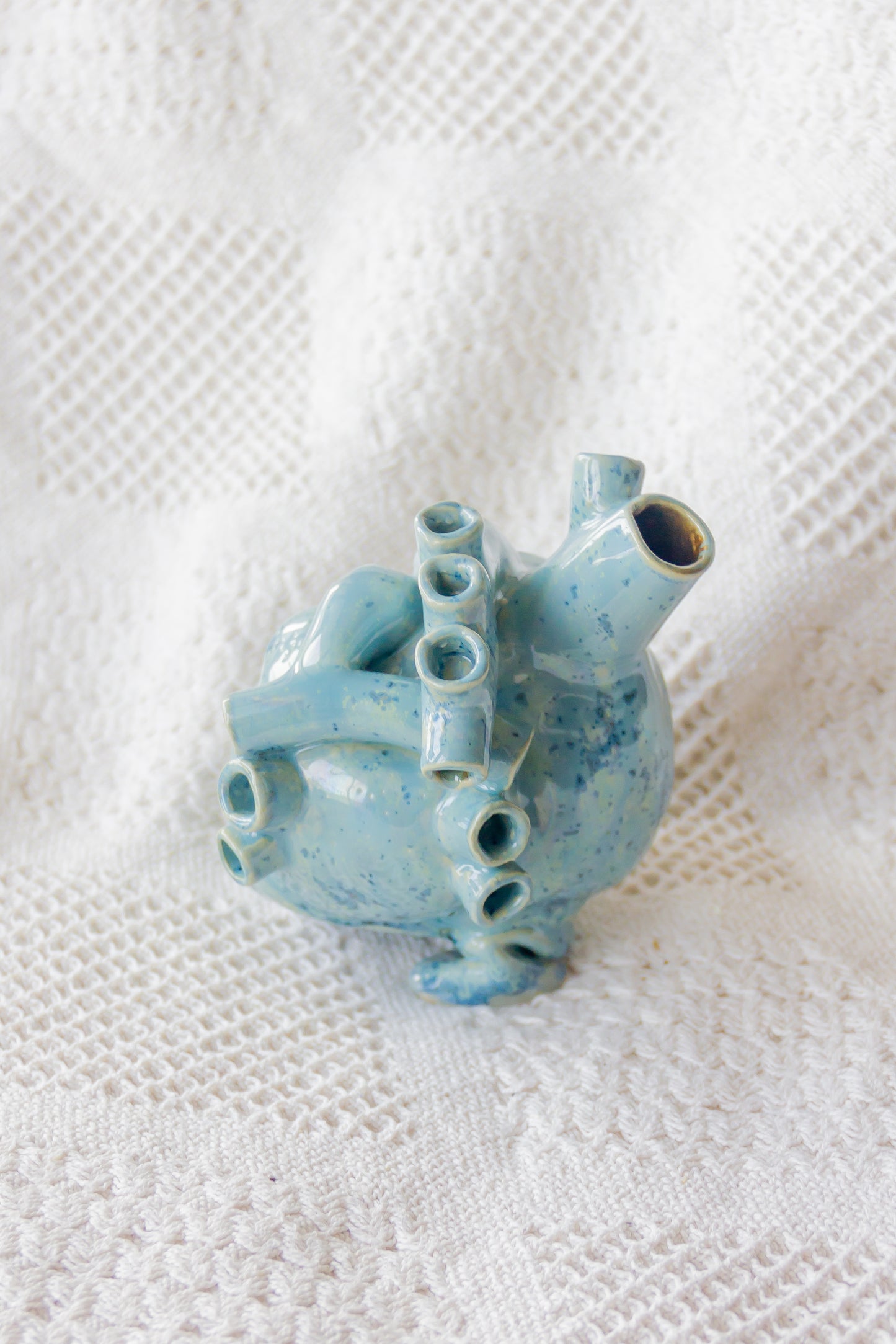 Serce ceramiczne niebieskie