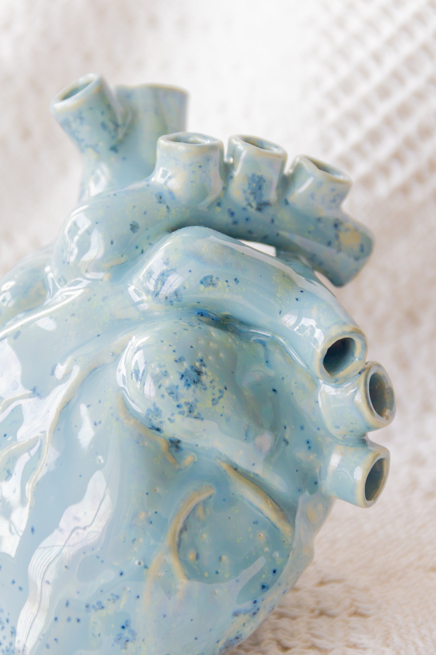 Serce ceramiczne niebieskie