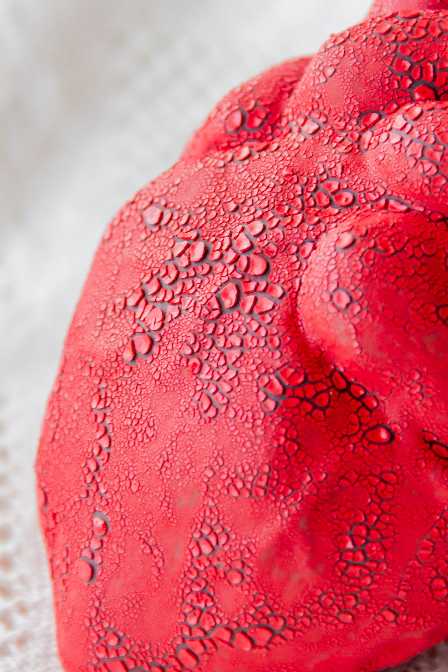 Serce ceramiczne czerwono-szare