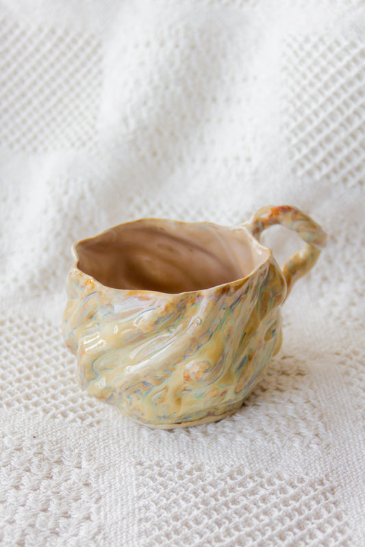 Kubek ceramiczny „Wave” piaskowo-beżowy