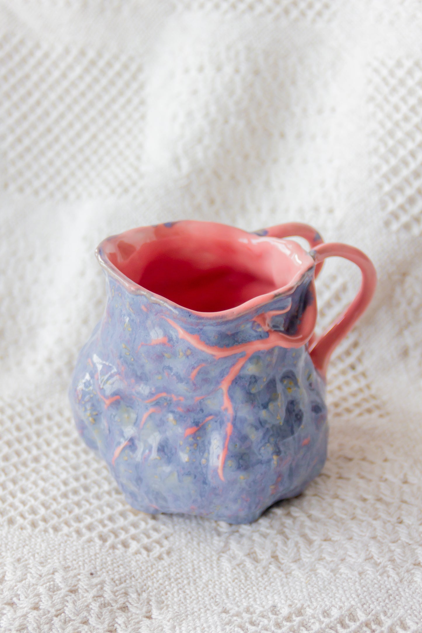 Kubek ceramiczny “Couroupita” różowo-fioletowy