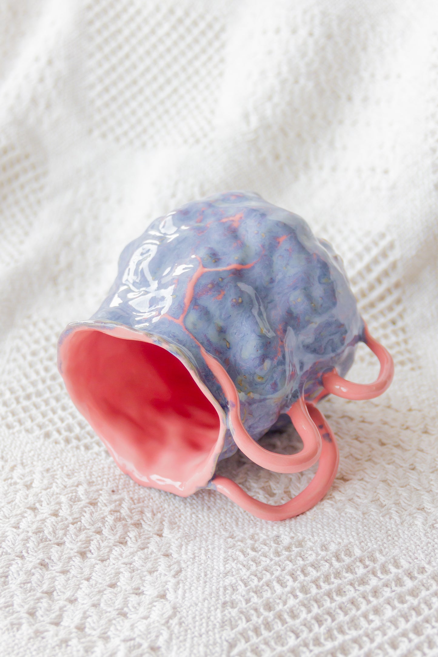 Kubek ceramiczny “Couroupita” różowo-fioletowy