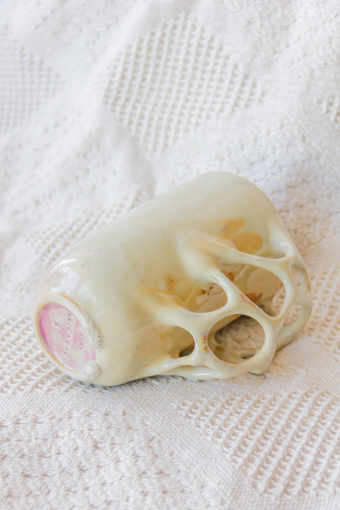 Kubek ceramiczny “Tripto” brązowo-beżowy