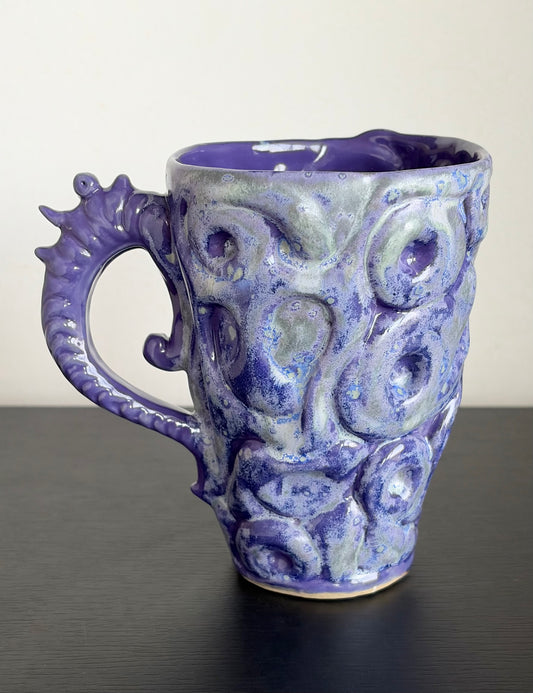 Kubek ceramiczny „Twist” fioletowy