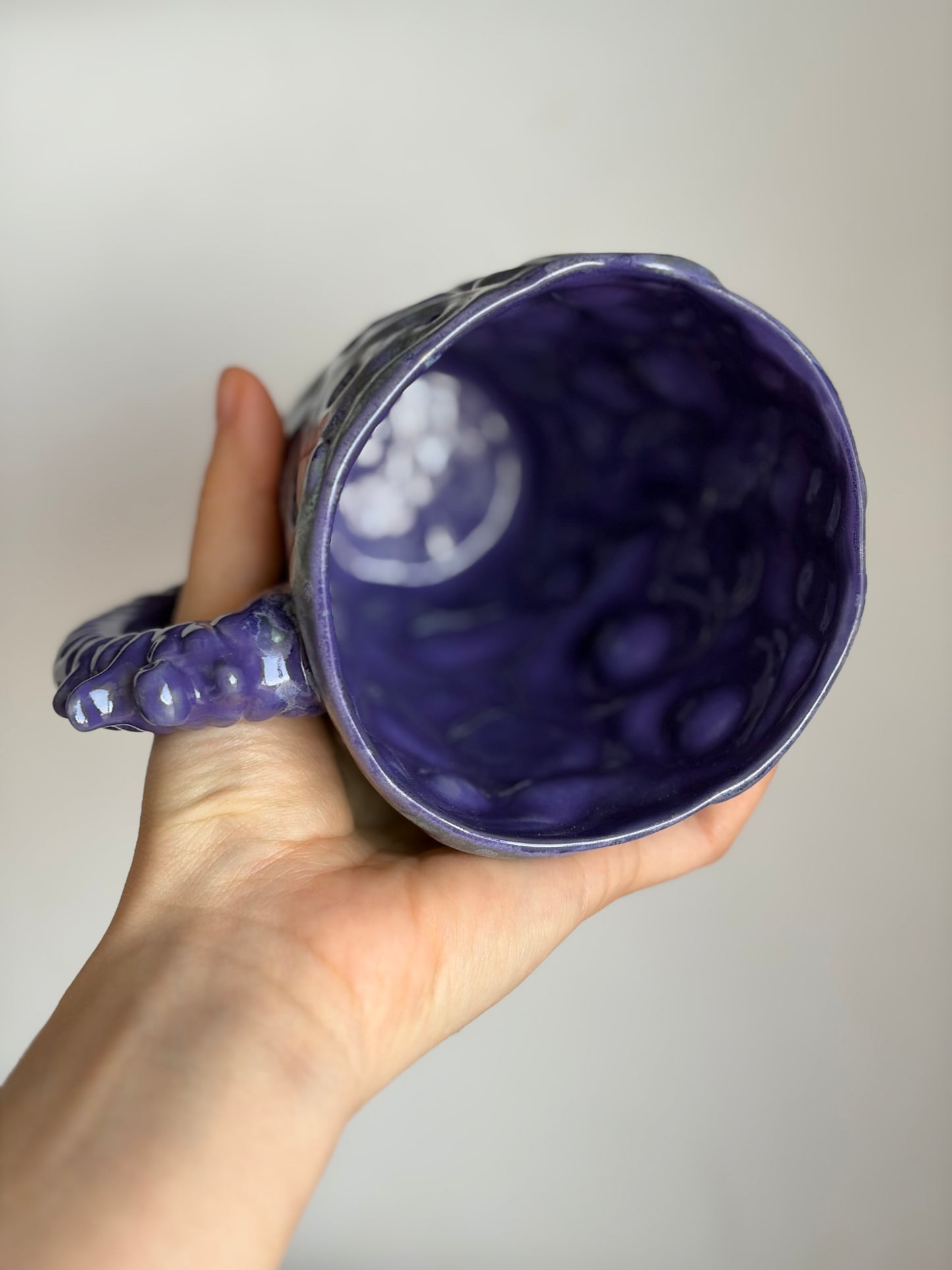 Kubek ceramiczny „Twist” fioletowy