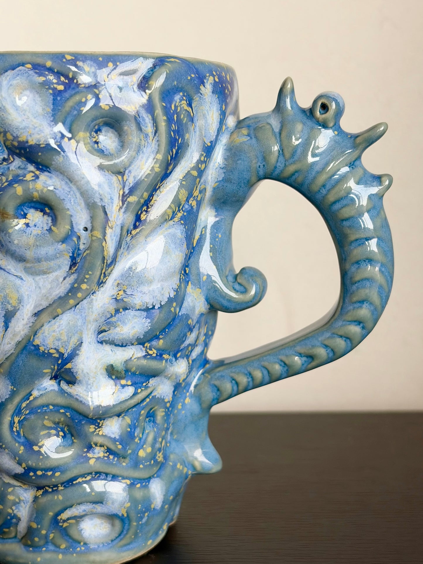 Kubek ceramiczny „Twist” niebieski