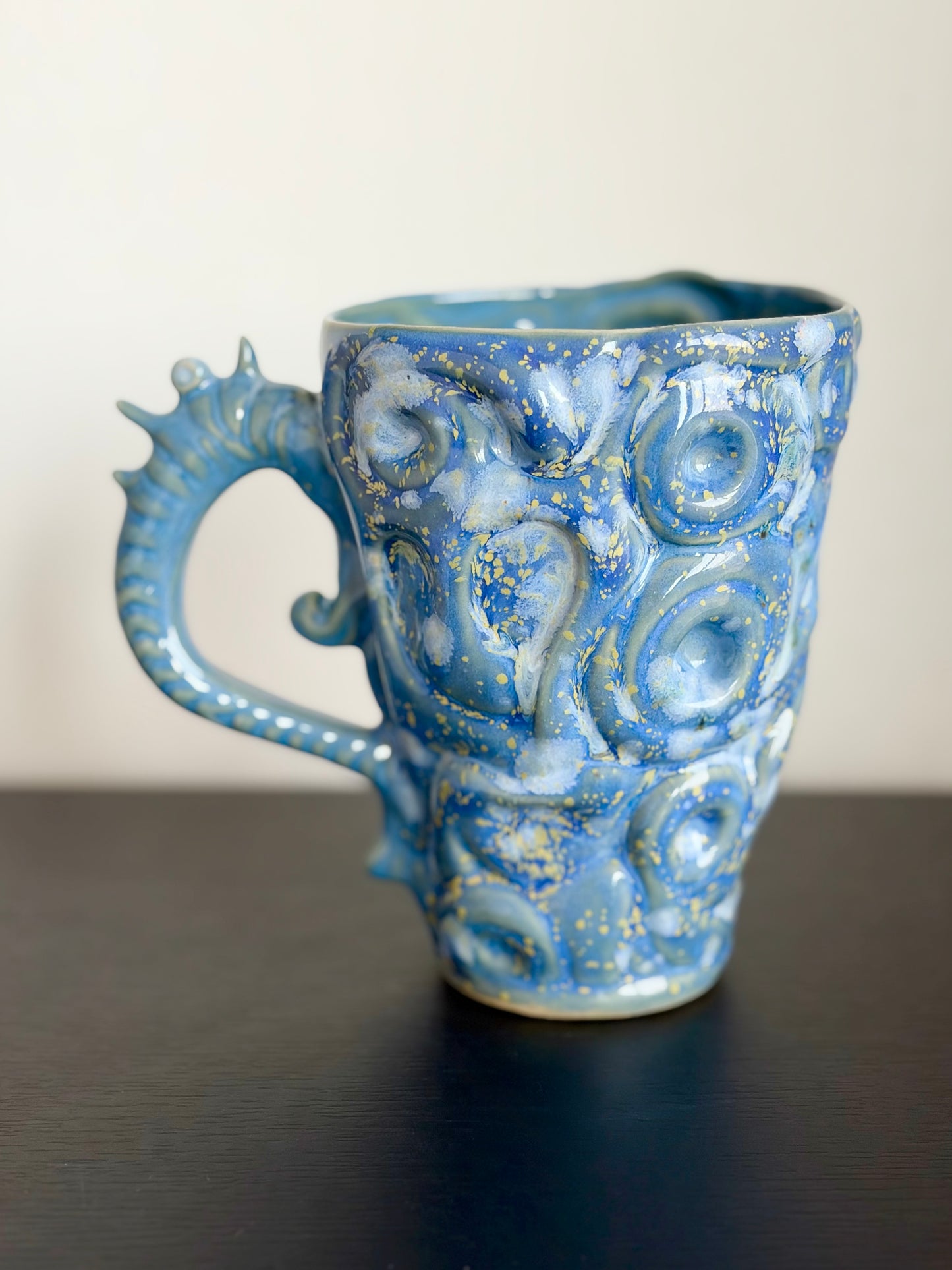 Kubek ceramiczny „Twist” niebieski