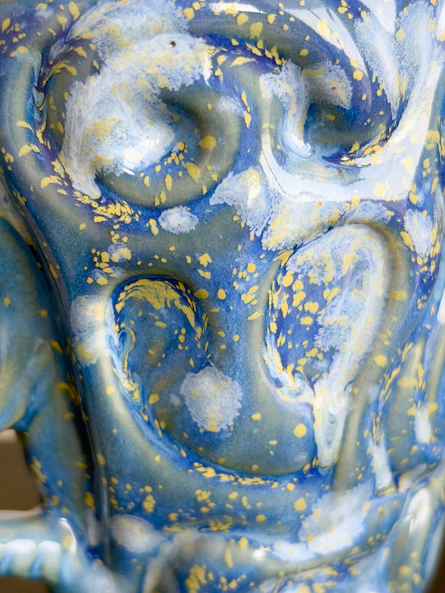 Kubek ceramiczny „Twist” niebieski